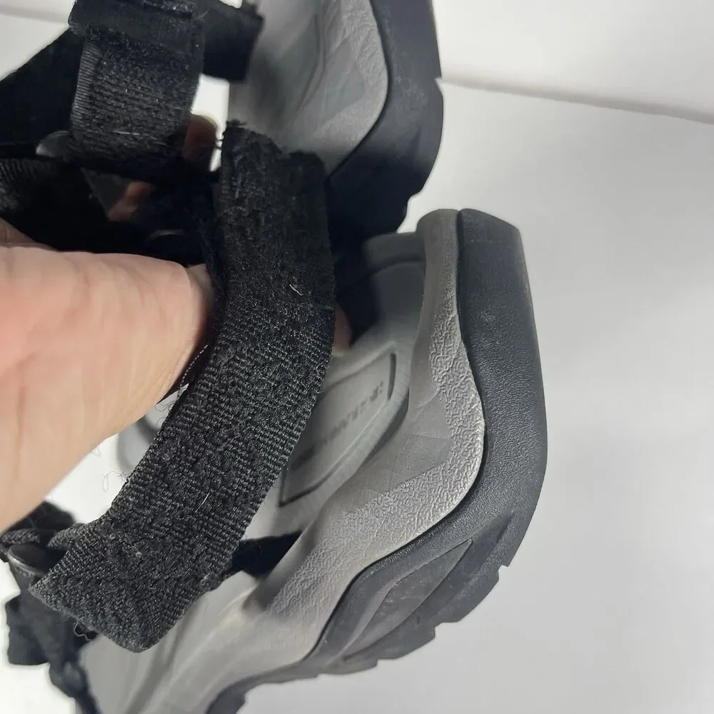 Highland Creek Men's Sport Sandals Black Gray Strappy Outdoor Hiking Shoes11/12